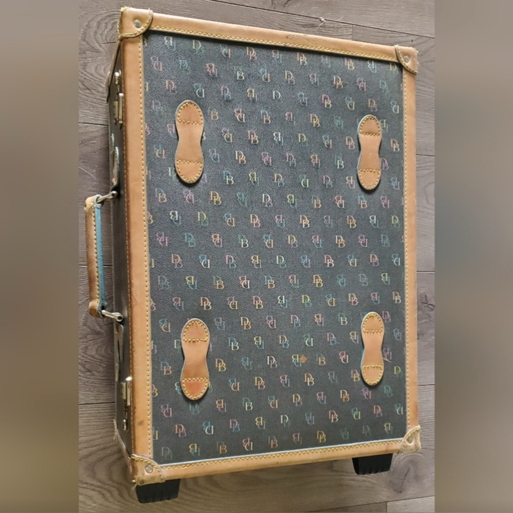 Dooney & Bourke Vintage Style Suitcase - Brown and Tan - Picture 3 of 15